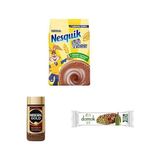 Zemira Nesquik Çikolatalı Toz Içecek 375 gr x 2, Gold Çözünebilir Kahve Kavanoz 200 G x 1,