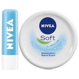 Zemira Nivea Hydro Care Dudak Bakım Kremi 4,8gr + Nemlendirici Bakım Kremi 300ML - 0-Koyu Mavi