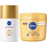 Zemira Nivea LUMINOUS630 Çatlak Karşıtı Vücut Bakım Serumu 100ML Cocoa Butter Vücut Bakım Kremi 400