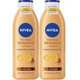 Zemira Nivea Q10 Sıkılaştırıcı Bronzlaştırıcı Vücut Losyonu 250ML, Kademeli Bronzluk, X2 Adet, Nemlendi