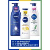 Zemira Nivea Q10 Sıkılaştırıcı Vücut Losyonu 250ML & Vücut Sütü Besleyici 400ML & Aloe Vera Vücut Losyonu