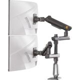 Zemira North Bayou Nb D9C Ergonomic 27-50 Inch Çift Kol 2-15 kg Profosyonel Monitör Standı - 01-Siyah