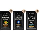 Zemira Olivos Tek Kullanımlık Zeytinyağlı Sıvı Sabun Seti, 2 ml x 75 Adet, Mandalina Hamam Keçi Sütü Seril