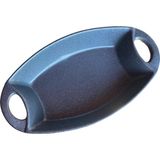 Zemira Oval Fırın Kabı Dış Döküm Iç Seramik-Lacivert - 10 cm - 001-Renkli