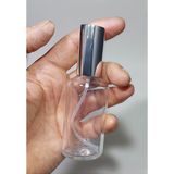 Zemira Paradise Cam Yeniden Doldurulabilir Sprey Kolonya Parfüm Şişesi 50 ml - Boş Şişe 10 Adet Gümüş Renk - 000-Siyah