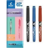 Zemira Pilot V Işaret Kalemi - Fineliner Marker Kalemler - 2,0 mm Uç Ucu - 0,6 mm Çizgi Genişliği - Temel - --