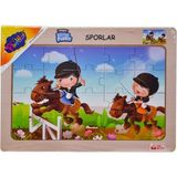 Zemira Playwood Ahşap Eğitici Puzzle Sporlar