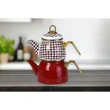 Zemira Pr Forte Red Mini Model Emaye Çaydanlık