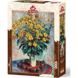 Zemira Puzzle Kudüs Enginar Çiçekleri, Claude Monet 1000 Parça Puzzle