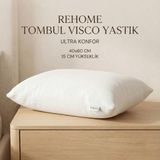 Zemira Rehome Visko Relax Yastık | 40X60 | Rehome Tombul Visco Yastık | Tam Ortopedik Latex Bazlı Visco Pi - 001-Renkli - 1 x 32 x 27 cm