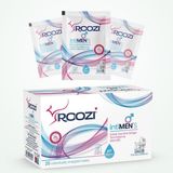Zemira Roozi Intimen’s – Erkekler Için Özel Bölge Temizlik Mendilleri, Aloe Vera Konforu, Koku Giderici, N - 108 cm - 00-Siyah - Beyaz