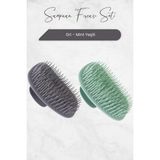 Zemira Şampuan Fırçası Mint Yeşili Gri 2 'li Set - 0 - Siyah