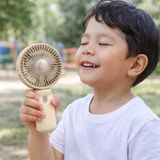 Zemira Şarjlı El Vantilatörü 3 Kademeli Hız Ayarlı Mini Fan – Taşınabilir Cep Fanı, USB Şarjlı 500M