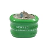 Zemira Sertec - 3.6V 3S1P 160 Mah 2 Pin Ni-Mh Buton Pil