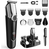 Zemira Skeledupro Erkekler Için Sakal Düzeltici - 5'ı 1 Arada Kit Elektrikli Tıraş Makinesi, LED Ekranlı B - 001-Beyaz