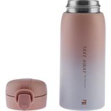 Zemira Skyfall Çelik Sızdırmaz Pembe Termos 350 ml - 00-Siyah - Beyaz
