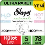 Zemira Sleepy Double Ultra Paket Külot Bez 5 Numara Junior 78 Adet - 001-Renkli
