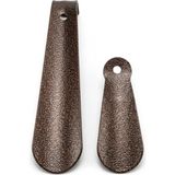 Zemira Smartizi 2'li Metal Ayakkabı Çekeceği Seti (10CM + 20CM) - Bakır Eskitme Kaplama Sağlam Cep Ev T - 00-Siyah - Beyaz