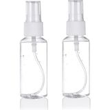 Zemira Spelt 30 ml Şeffaf Sprey Şişesi Boş Pet Şişe Kozmetik Atomizer 2'li - 1 Adet - (ClearEyelets)Black-RadiantOrchid