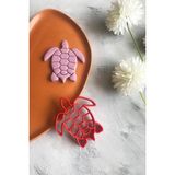 Zemira Su Kaplumbağası (Caretta Caretta) Hamur Şekillendirici - 10 cm - 001-Renkli