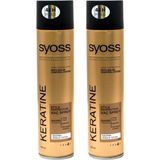 Zemira Syoss Keratin Saç Spreyi, 400 ml x 2 Adet, 48 Saat Tutma - 0 - Siyah