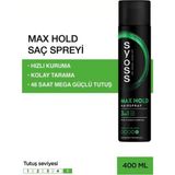 Zemira Syoss Max Hold Saç Spreyi, 400 Ml, Maksimum Tutuş, Normal Saçlar - 0 - Siyah