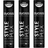 Zemira Syoss Plex Saç Spreyi, Saç Şekillendirici, 400 Ml, 3 Adet - 0 - Siyah