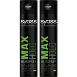 Zemira Syoss Pure Hold Saç Spreyi, 400ML, 2 Adet, Mega Güçlü Tutuş - 0 - Siyah