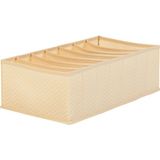 Zemira Textile 7 Bölmeli Bej Balıksırtı Çekmece Düzenleyici 22 x 41,5 x 12 cm - 00-Siyah - Beyaz