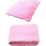 Zemira Tineke 2 Li Set Battaniye Minder Uyku Yataği Minderi (Pembe) - 2328M - 0,6 x 19 x 29 cm