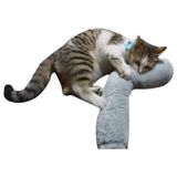 Zemira Tineke Oyuncağı Sarılma Yastığı Uyku Oyuncağı Otlu 30 cm Peluş (1 Adet) (Gri) - 02-Sarı