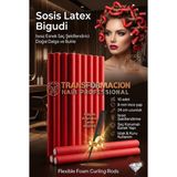 Zemira Transformacion 10'lu Sosis Bigudi Seti 8mm | Ince Sıkı Bukle Lüle Için Isısız Esnek Saç Şekillen - 0 - Siyah