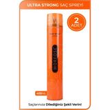 Zemira Ultra Strong Saç Spreyi, 400 Ml, 2 Adet, Güçlü Tutuş - 0 - Siyah