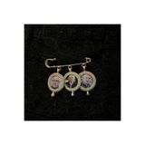 Zemora Jewelry 3 Fotoğraflı Anı Çengeli - Hatıra İğnesi, Gelin Buketi & Damatlık Yaka İğnesi