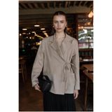 Zemura Düğüm Detay Gabardin Ceket TNS-4331 Taş S