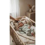 Zemze Baby %100 Pamuk Müslin Yenidoğan Kimono Takımı 4’lü Set – Alt Üst Kimono, Bonnet Şapka ve Eldiven (0-3 Ay) - 0 - 3 Ay - Açık Mint Yeşili