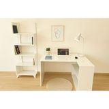 Zen Çalışma Masası Kitaplıklı %100 Mdf - Beyaz