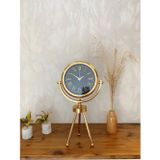 Zen Gold Metal Mini Tripod Sade Masa Saati 45×26 cm