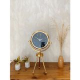 Zen Gold Metal Mini Tripod Tokyo Masa Saati 45×26 cm