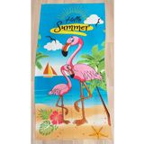 Zen Kadife Hello Summer Kız Çocuk Plaj Havlusu 75X155 Çok Renkli LSTD