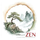Zen Landscapes Coloring Book: Grayscale Nature and Garden Scenes with Watercolor-Inspired Asian Ink Designs in Bold, Easy, Minimalist Style for ... Books Set for Teens, Adults & Seniors)