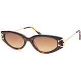 Zen Milano Eyewear CT0589O-C03 53 Kadın Güneş Gözlüğü - Kahverengi