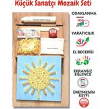 Zen Mozaik Çocuk Mozaik Seti-Dikkat ve El Becerisi Geliştirici Sanatsal Eğitici Oyuncak Unicorn/pony - Güneş