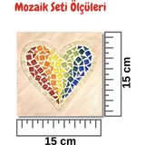 Zen Mozaik Çocuk Mozaik Seti-Dikkat ve El Becerisi Geliştirici Sanatsal Eğitici Oyuncak Unicorn/pony - Kalp