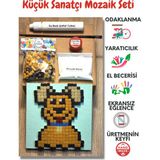 Zen Mozaik Çocuk Mozaik Seti-Dikkat ve El Becerisi Geliştirici Sanatsal Eğitici Oyuncak Unicorn/pony - Puppy(Yavru Köpek)