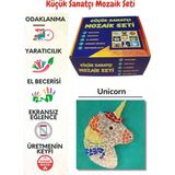 Zen Mozaik Çocuk Mozaik Seti-Dikkat ve El Becerisi Geliştirici Sanatsal Eğitici Oyuncak Unicorn/pony