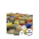 Zen Mozaik Sanatsal Mozaik Çalışmalarınız Için 1 Cm Cam Mozaik Taşı - 10x10 Mm - Karışık Renk