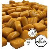 Zen Mozaik Sanatsal Mozaik Çalışmalarınız Için 1 cm Cam Mozaik Taşı - 10X10 mm - Renk - Hardal