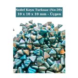 Zen Mozaik Sanatsal Mozaik Çalışmalarınız için 10x10 x10 mm - Üçgen Cam Mozaik Taşı (200 gr)