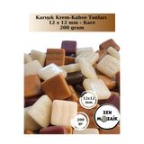 Zen Mozaik Sanatsal Mozaik Çalışmalarınız Için 12x12 Mm - Kare Cam Mozaik Taşı